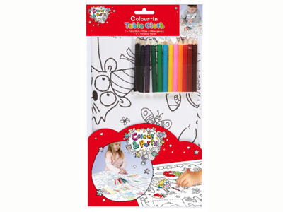 Kids Party Tablecloth that can be coloured in
